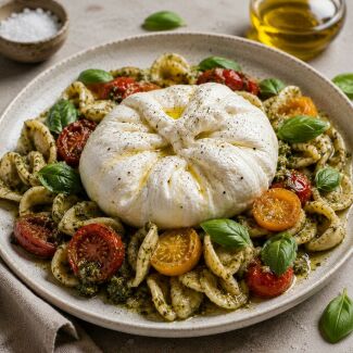 Imagem da notícia Burrata Vegana Cremosa de Castanhas-de-Caju